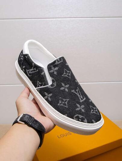               Monogram Denim Casual SNEAKER     ROCADERO SLIP ON TRAINERS 3