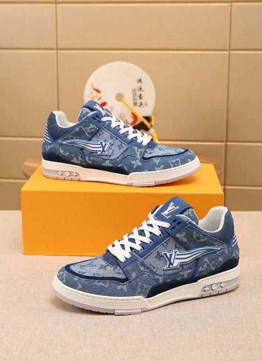 LV Trainer sneaker blue 