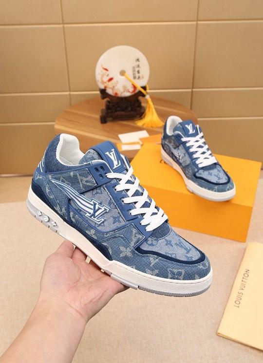 LV Trainer sneaker blue 