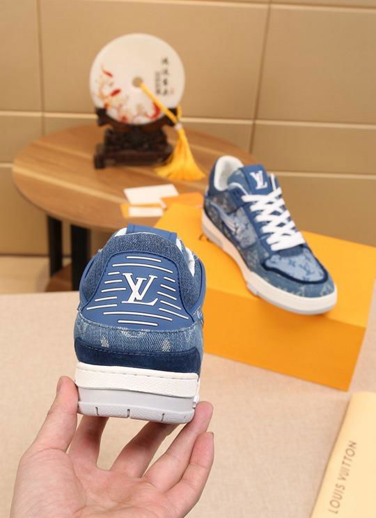 LV Trainer sneaker blue 