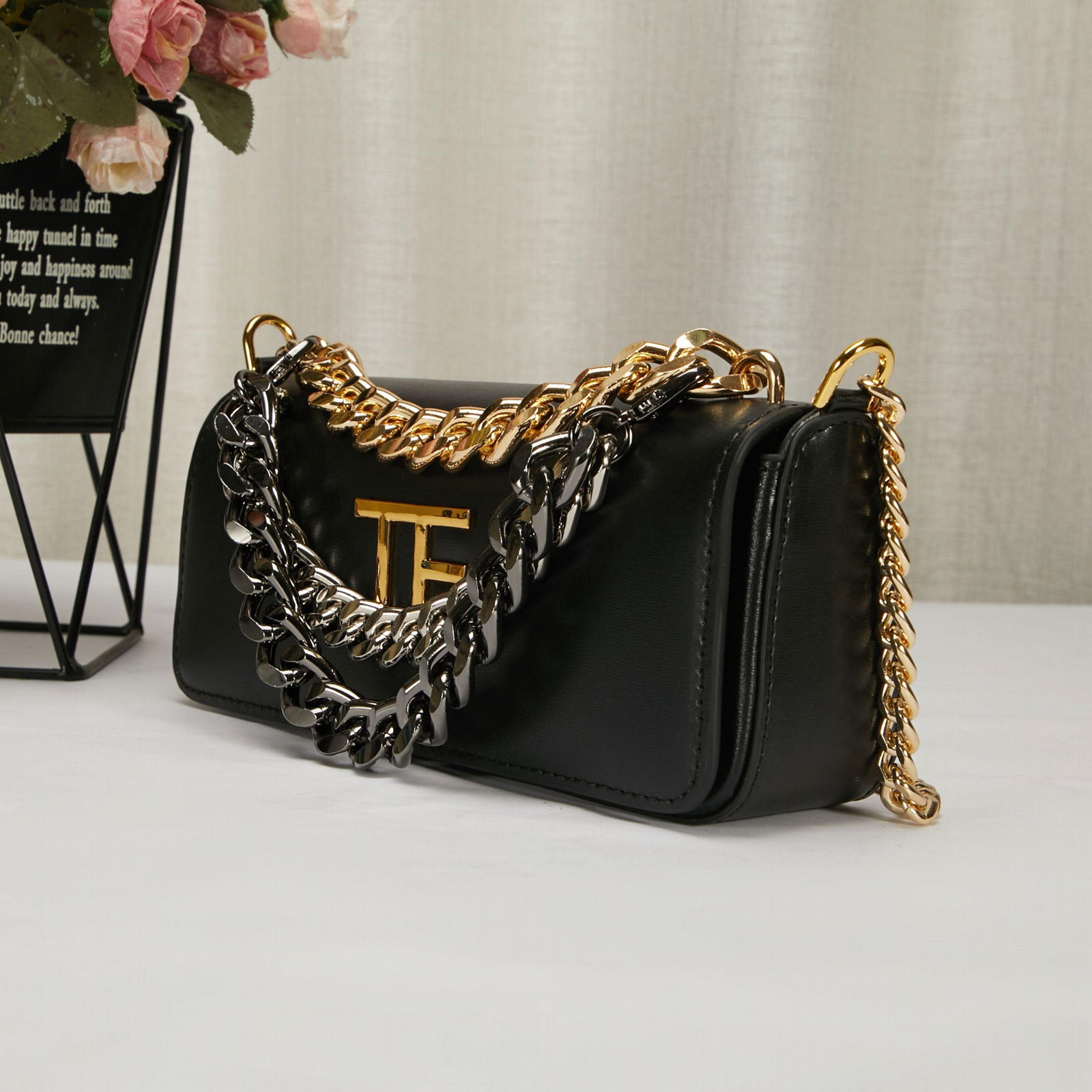 Tom Ford Palmellato triple chain cross body bag