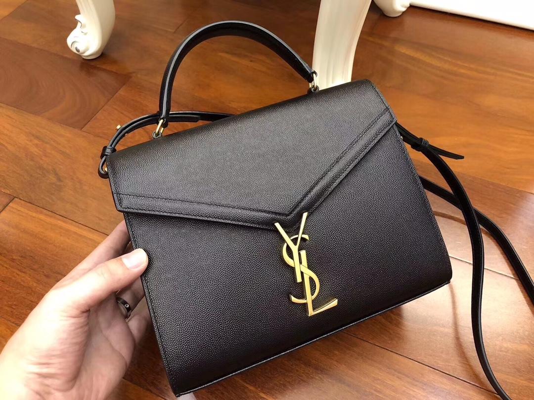 SAINT LAURENT Cassandra leather top handle bag 