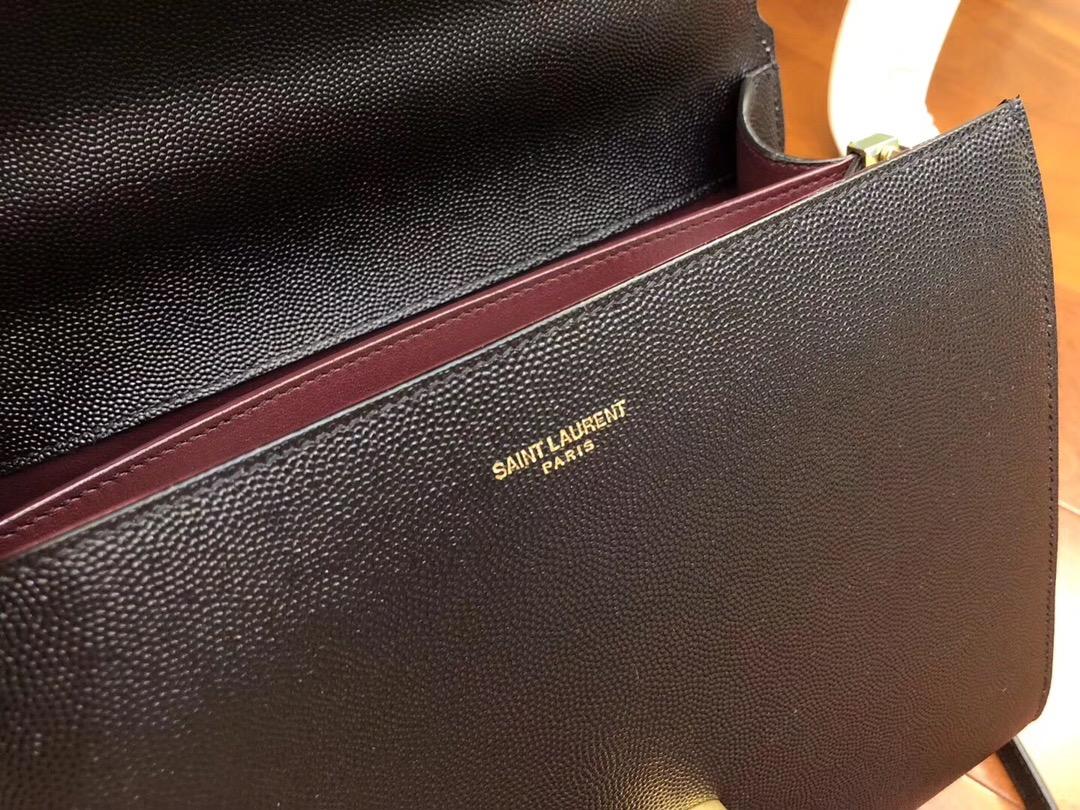 SAINT LAURENT Cassandra leather top handle bag 