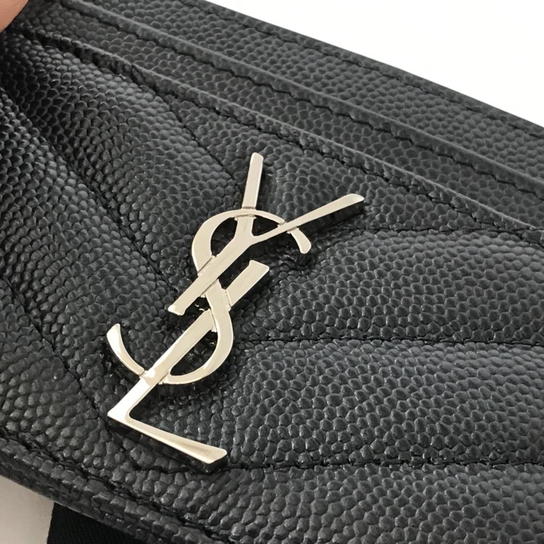 SAINT LAURENT Monogramme quilted textured-leather cardholder     card wallets 5