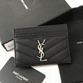 SAINT LAURENT Monogramme quilted textured-leather cardholder