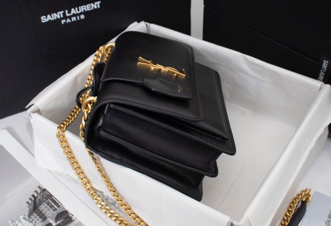 Saint Laurent black Large Sunset Shoulder Bag