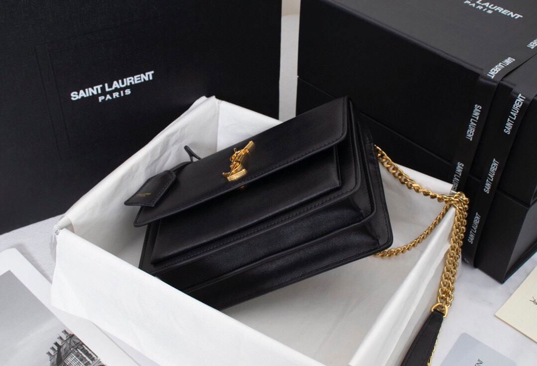 Saint Laurent black Large Sunset Shoulder Bag