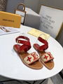 Louis Vuitton SIENNA FLAT SANDAL LV embroidered Initials strap sandals