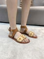 Louis Vuitton SIENNA FLAT SANDAL LV embroidered Initials strap sandals