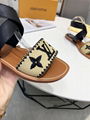 Louis Vuitton SIENNA FLAT SANDAL LV embroidered Initials strap sandals