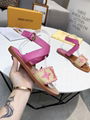 Louis Vuitton SIENNA FLAT SANDAL LV embroidered Initials strap sandals