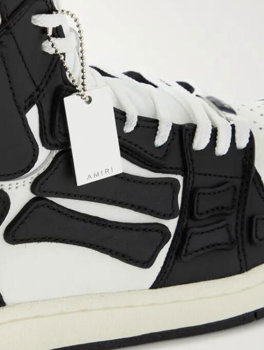 Amiri Skel Top Colour Block Leather High Top Sneakers