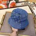 Louis Vuitton DAMIER GEANT WAVE MONOGRAM SUN HAT LV cotton bob hats