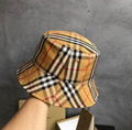          Checked cotton blend twill bucket hat Fashion sun hat 4