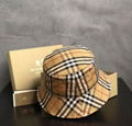          Checked cotton blend twill bucket hat Fashion sun hat 6