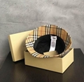 BURBERRY Checked cotton blend twill bucket hat Fashion sun hat