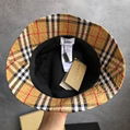          Checked cotton blend twill bucket hat Fashion sun hat 9