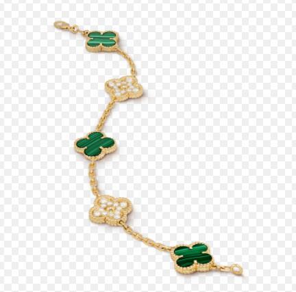 Van Cleef & Arpels Vintage Alhambra bracelet 5 motifs Fashion Bracelet  2