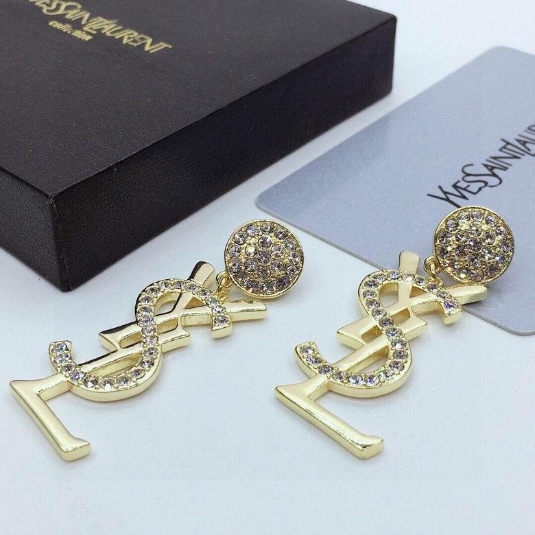 Saint Laurent Vintage     Earrings In Metal Gold Cheap     gold drop earrings 4