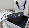 CELINE Triangle bag in Triomphe Canvas 