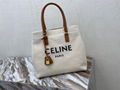 Celine Horizontal Cabas Canvas Bag Tote Women Canvas handbags