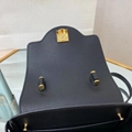 Versace LA MEDUSA Black HANDBAG WITH GOLD MEDUSA HEARD CHAIN SHOULDER BAGS 