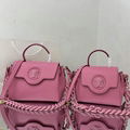 Versace Small La Medusa Top Handle Bag Purple