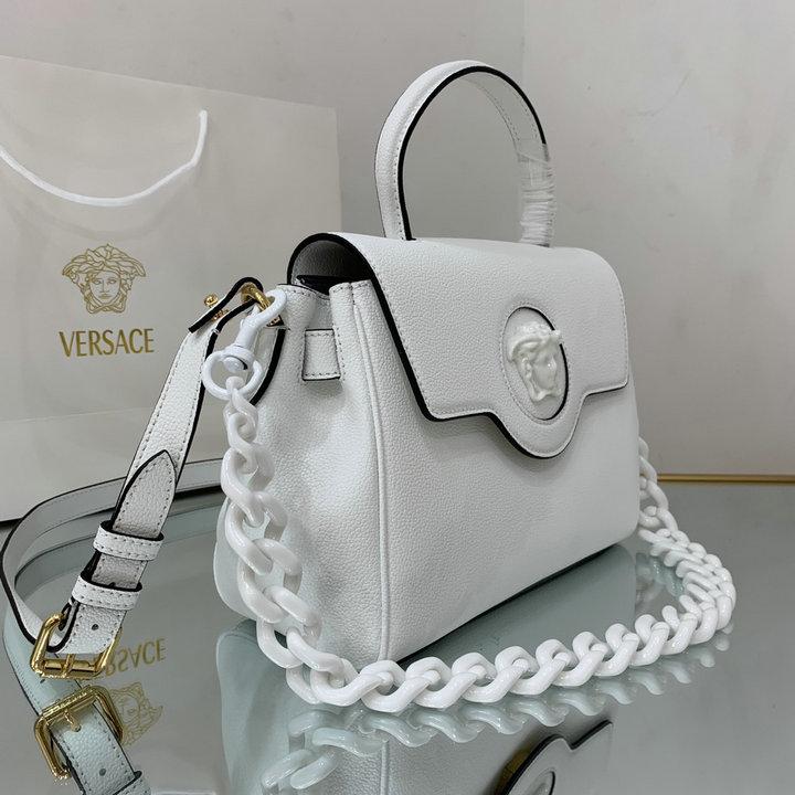 Versace Small La Medusa Top Handle Bag Purple