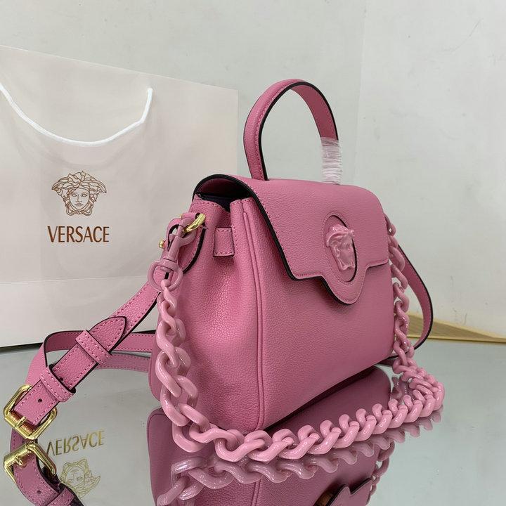 Versace Small La Medusa Top Handle Bag Purple