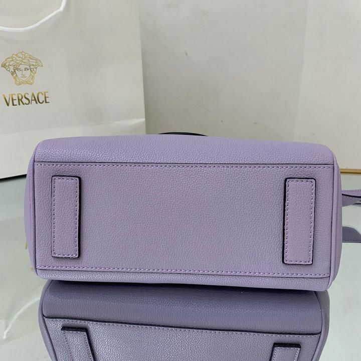 Versace Small La Medusa Top Handle Bag Purple