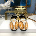 Versace Baroque Flat Shoes For Women medusa flat yellow