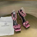 Versace Medusa Chain Nappa Leather Sandals Ladies high heel sandal