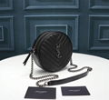 Saint Laurent Vinyle Round Camera Bag ysl round circle vinyle bag Ysl Chain bag