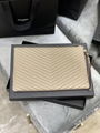 Yves Saint Laurent Matelasse Leather Monogram Clutch Bag in beige Ysl clutch