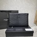 Yves Saint Laurent Matelasse Leather Monogram Clutch Bag in beige     clutch 17
