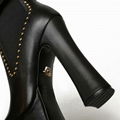 Versace Studded Leather Platform Ankle Boots