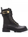 Versace Safety Pin Leather Boots