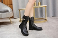 Versace Safety Pin Leather Boots