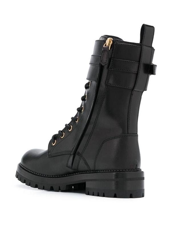        Safety Pin Leather Boots women ankle boot  5
