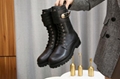 Versace Safety Pin Leather Boots