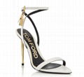 Tom Ford PADLOCK 105mm sandal white