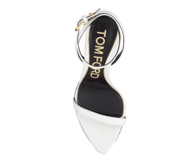 Tom Ford PADLOCK 105mm sandal white