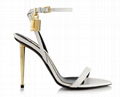 Tom Ford PADLOCK 105mm sandal white