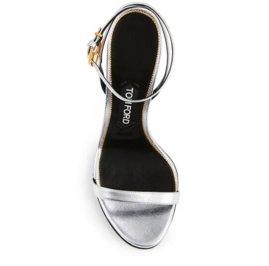 Tom Ford LAMINATED EEL PADLOCK NAKED SANDAL