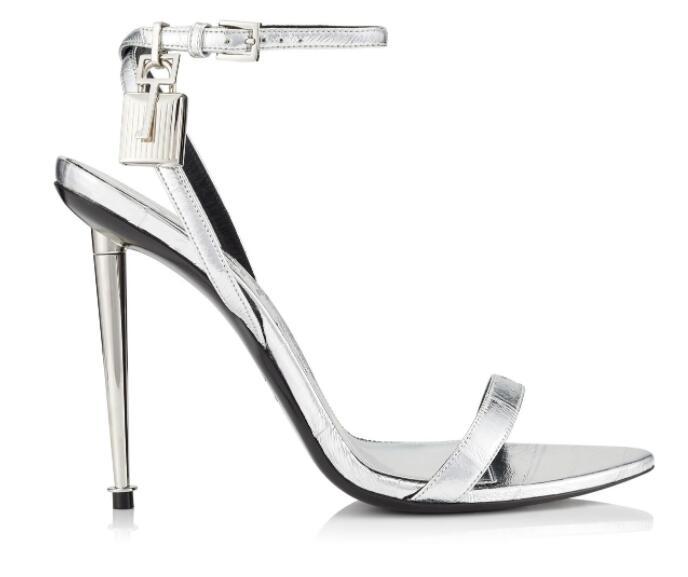 Tom Ford LAMINATED EEL PADLOCK NAKED SANDAL