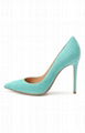 GIANVITO ROSSI Blue suede pump women high pums for sale 