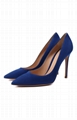 GIANVITO ROSSI Blue suede pump women high pums for sale 