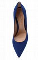 GIANVITO ROSSI Blue suede pump women high pums for sale 