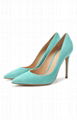 GIANVITO ROSSI Blue suede pump women high pums for sale 