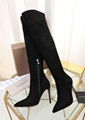 Gianvito Rossi Black Suede Over The Knee